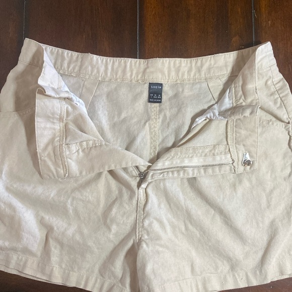 Shein Shorts Linen Size L High Waist - Picture 3 of 7